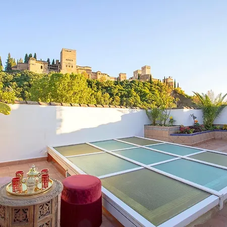 Morayma House Terrace With Views To Alhambra *